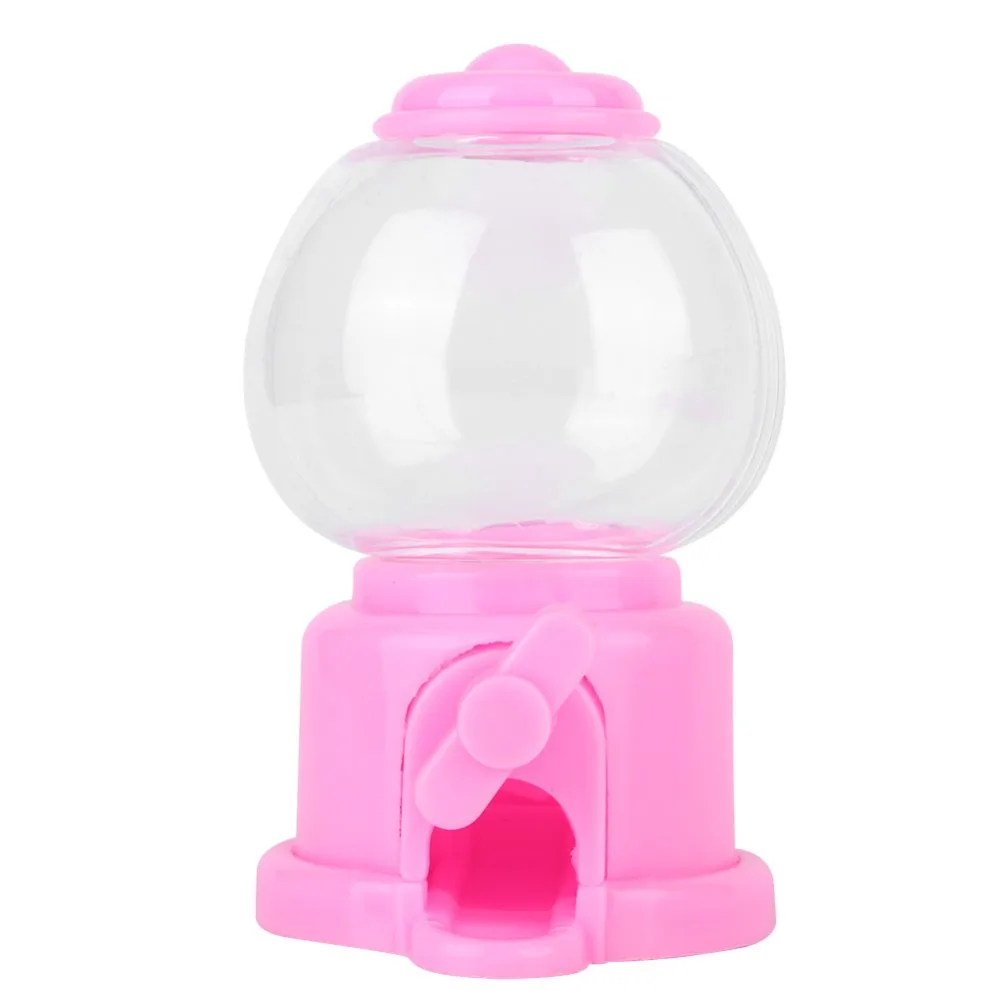 6Pcs Cute Shape Mini Candy Dispenser Mini Size Rotatable Design Candy Machine PS+PP Pink Color Candy Storage Box Party Favors