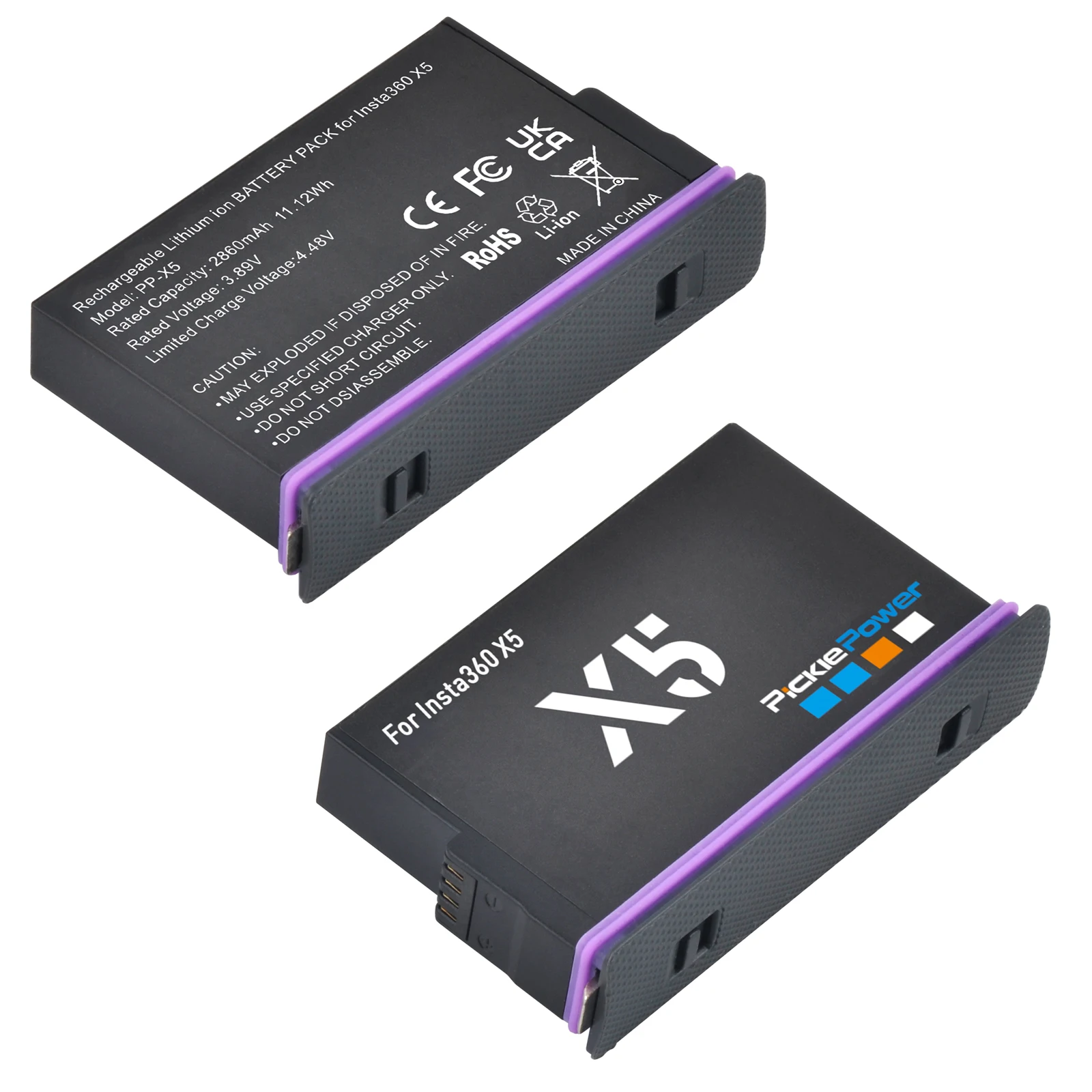 Аккумулятор Pickle Power 2860 мАч для экшн-камеры Insta360 X5