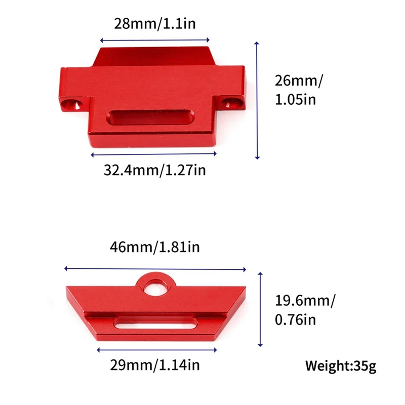 Metal 3S 4S Tall Battery Hold Downs Set for 1/10 Slash 2WD RC Car Upgrade