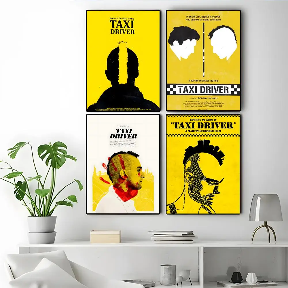 Movie Taxi Driver Poster Modern Elegant Wall Stickers, Home Decor Poster, Wall Art for Living Room & Dorm