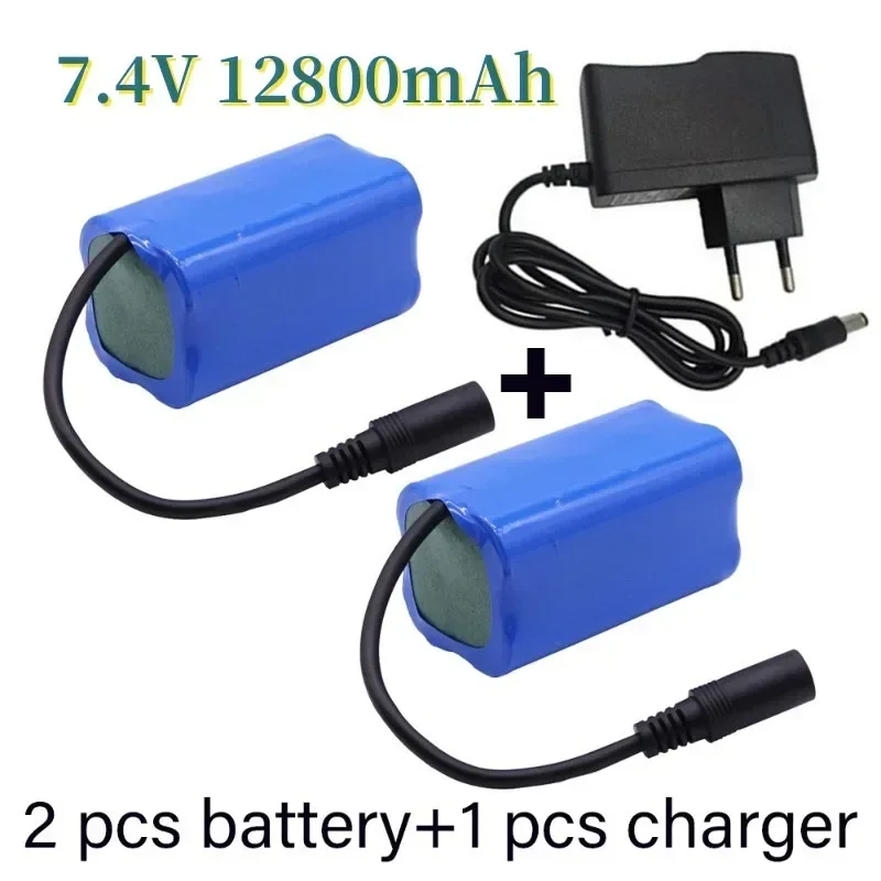 

Upgrade Battery 18650 7.4V 12800mAh for T188 2011-5 T888 V007 H18 C18 Remote Control Fishing Bait Boat Spare Part Battery