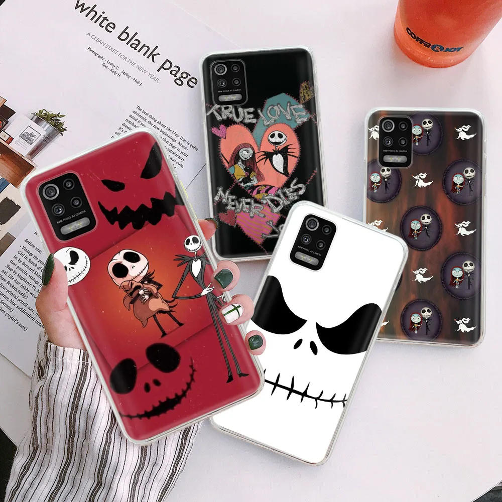 G-57 The Nightmare Before Christmas Transparent Case for Realme Narzo 50 50a Prime 9 10 Pro C30S C35 C55 C21Y C25Y C25S Plus