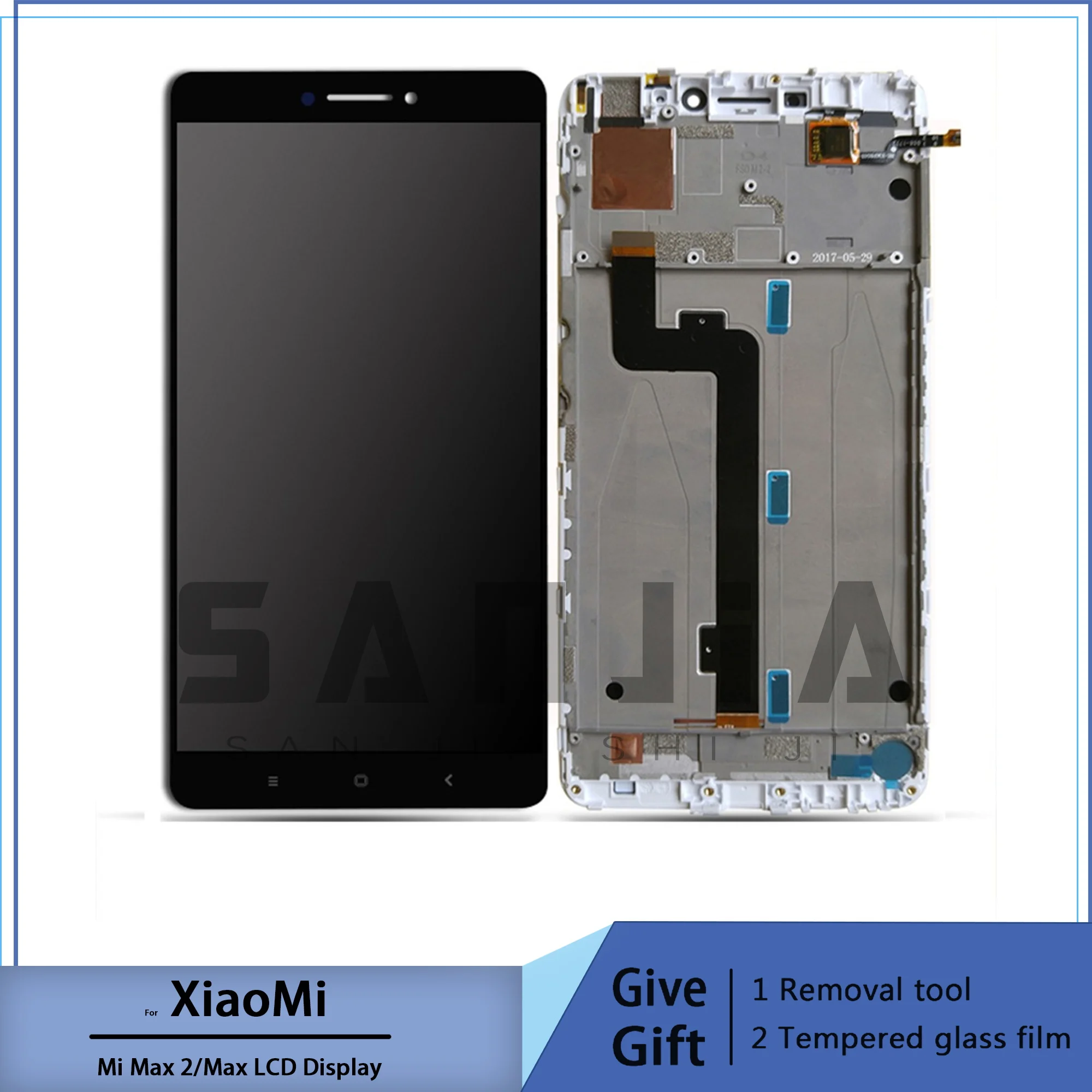 

For xiaomi mi max 2 lcd screen, digitized touch screen for replacement in 6.44 inch x phone