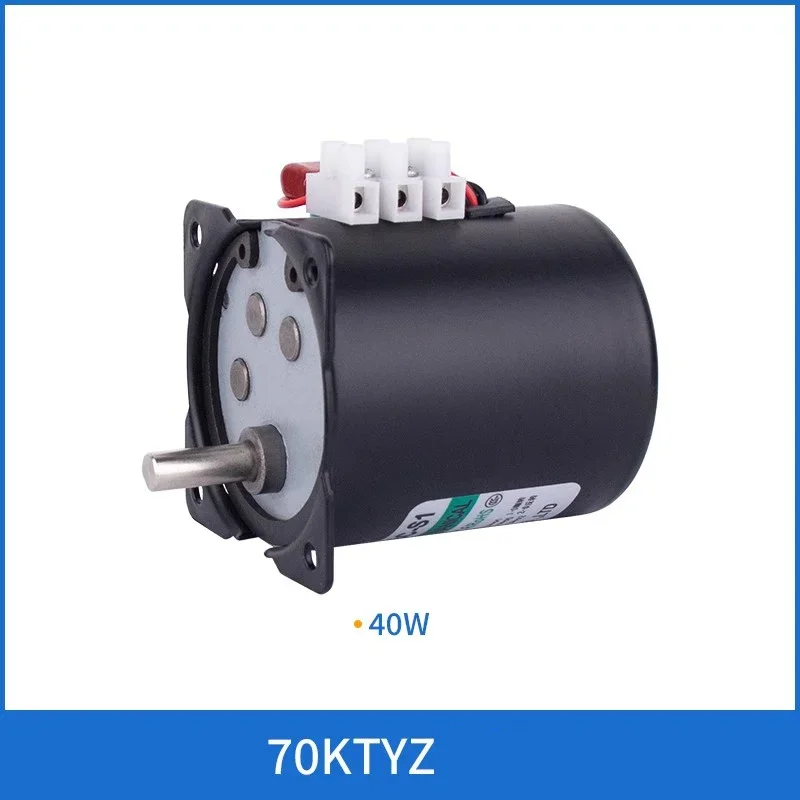 220V 70KTYZ CW/CCW Metal Geared Slow Speed Motor 2.5 To 110RPM High Torque 160KG 40W AC 220V Permanent Magnet Synchronous Motor