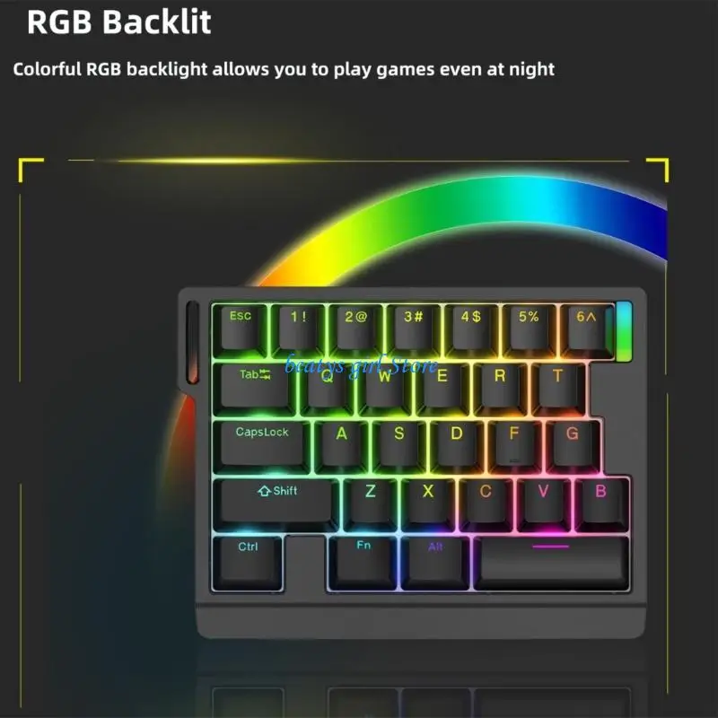 

C7AB Механическая клавиатура горячая смазочная игровая клавиатура магнитные переключатели клавиатура одноручная клавиатура для