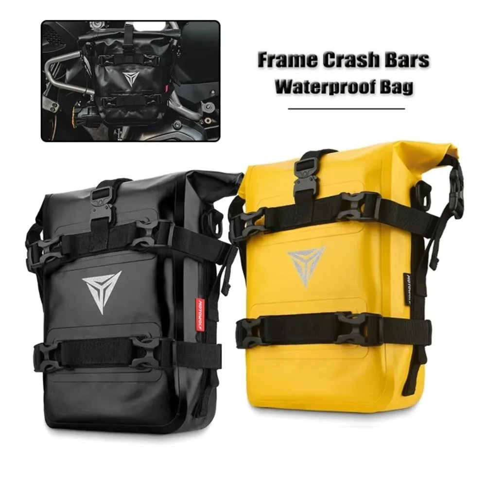 

PVC Motorcycle Bumper Bag Large Capacity Waterproof Motorcycle Frame Crash Bars Scratch proof Adjustable Motorcycle Repair Tool