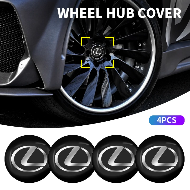 

Наклейки на центральные колпачки колес автомобиля, 4 шт., для Lexus F SPORT IS250 IS200 CT200h GS300 LS430 RX450h LX570 IS