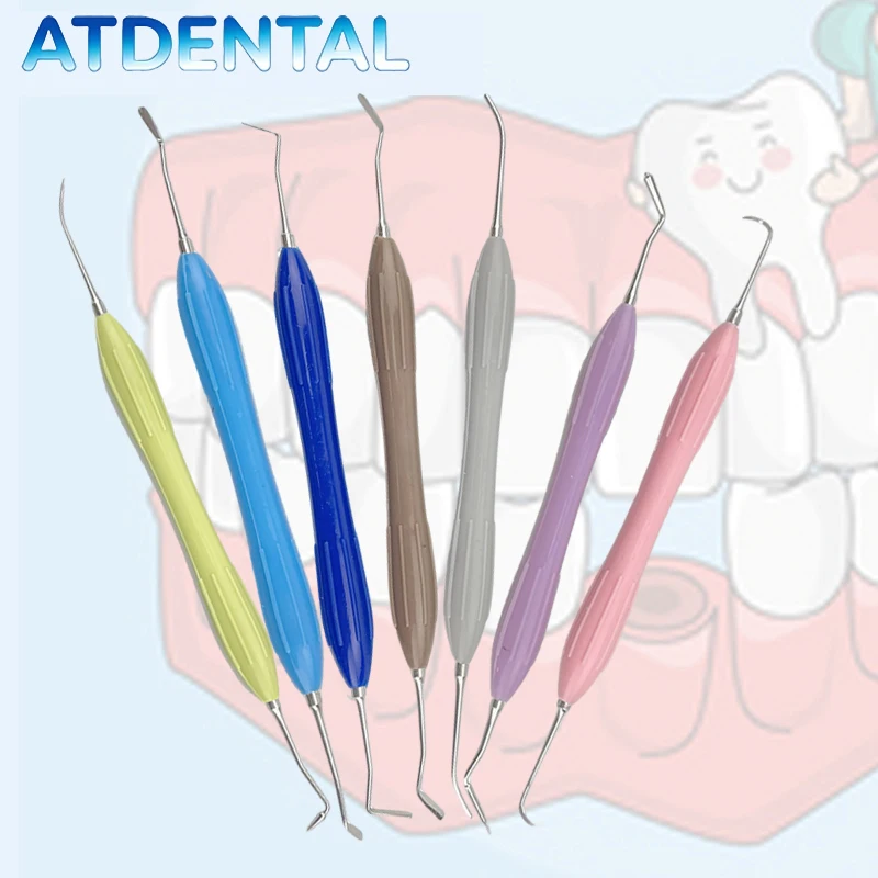 7Pcs Dental Resin Filler Kit High-Precision Aesthetic LM Resin Knife Restoration Dental Tools