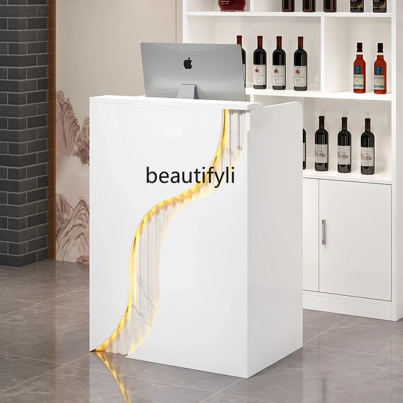 Cashier Counter Small Convenience Store Clothing Store Simple Bar Counter Cashier Cabinet Reception Desk