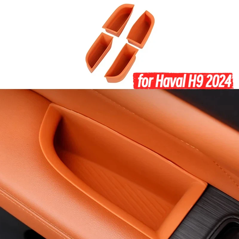

Органайзер для дверной ручки автомобиля, совместимый с Haval H9 2024, высококачественный модифицированный силиконовый ящик для хранения в двери авто, аксессуары для интерьера автомобиля