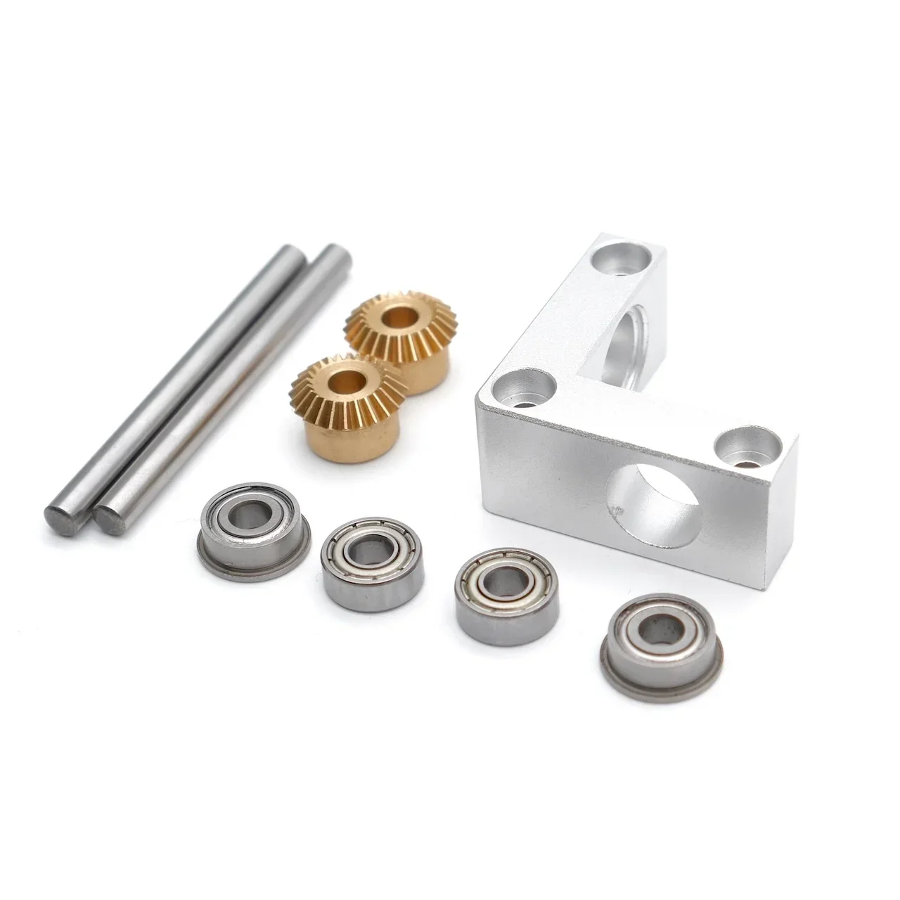 1:1 4/5mm Mini Right Angle Corner Gear Small 90-Degree Gearbox Bevel Gear Reverser Model Transmission Box