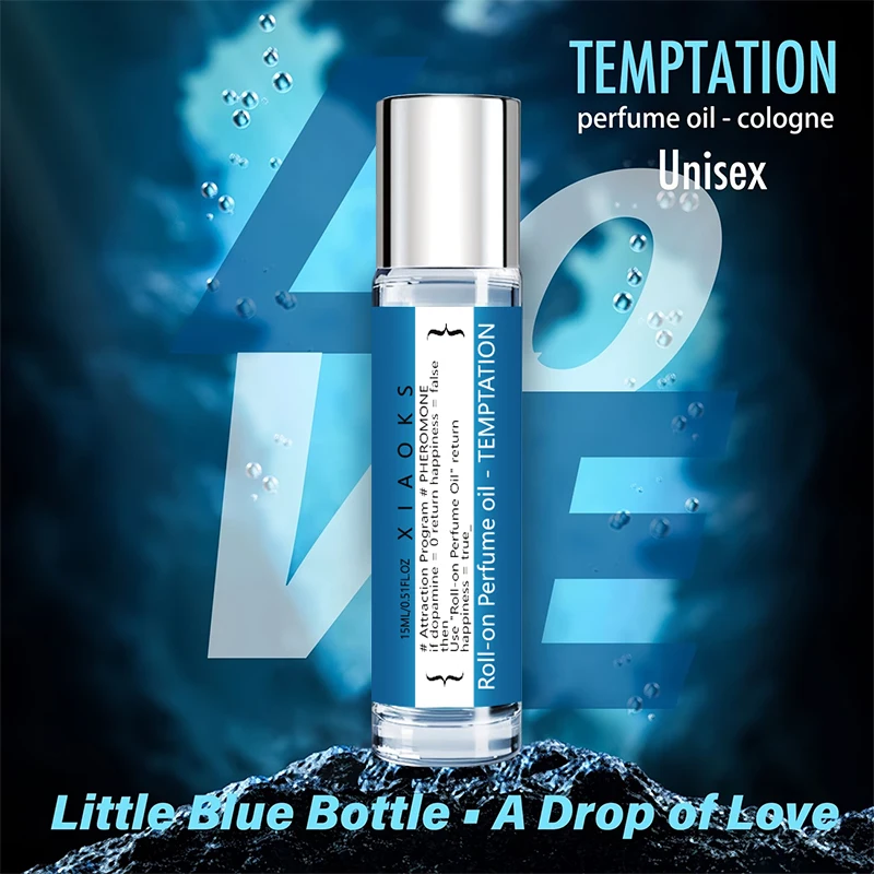 Perfume en Roll-On con Feromonas para Hombre, Fragancia Duradera Ideal para Citas, Aroma Floral Masculino Encantador, Mejora el Atractivo y Atrae al Sexo Opuesto Sin alcohol, apto para uso diurno y nocturno, ideal para pieles sensibles, con un diseño de a