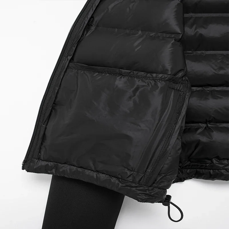 معاطف نسائية عتيقة بطية صدر واقفة ، جاكيت قطن أنيق ، جاكيت مرقع أحادي اللون ، ملابس شتوية ، موضة