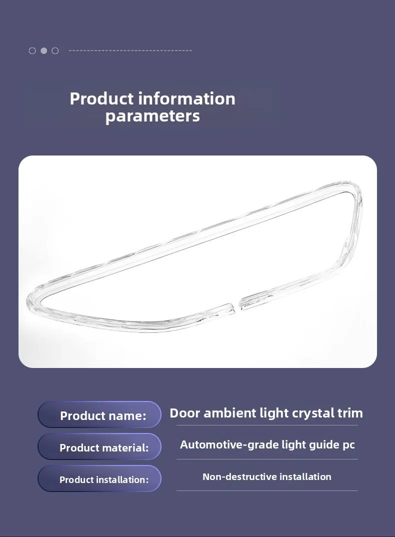 4 Stück RGB LED Kristall-Türgriffrahmen-Zierleisten für Mercedes-Benz C E GLC S Klasse W206 W214 X254 W223, Innenraum-Atmosphärenbeleuchtung – Detail 13