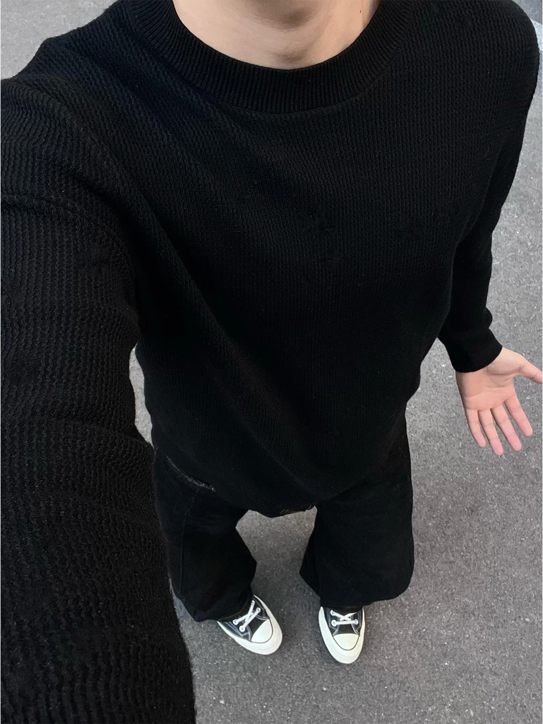 

Мужской зимний вязаный свитер Bla с полосками, премиум-класса, из плотной шерсти, простой, с длинным рукавом, круглый вырез