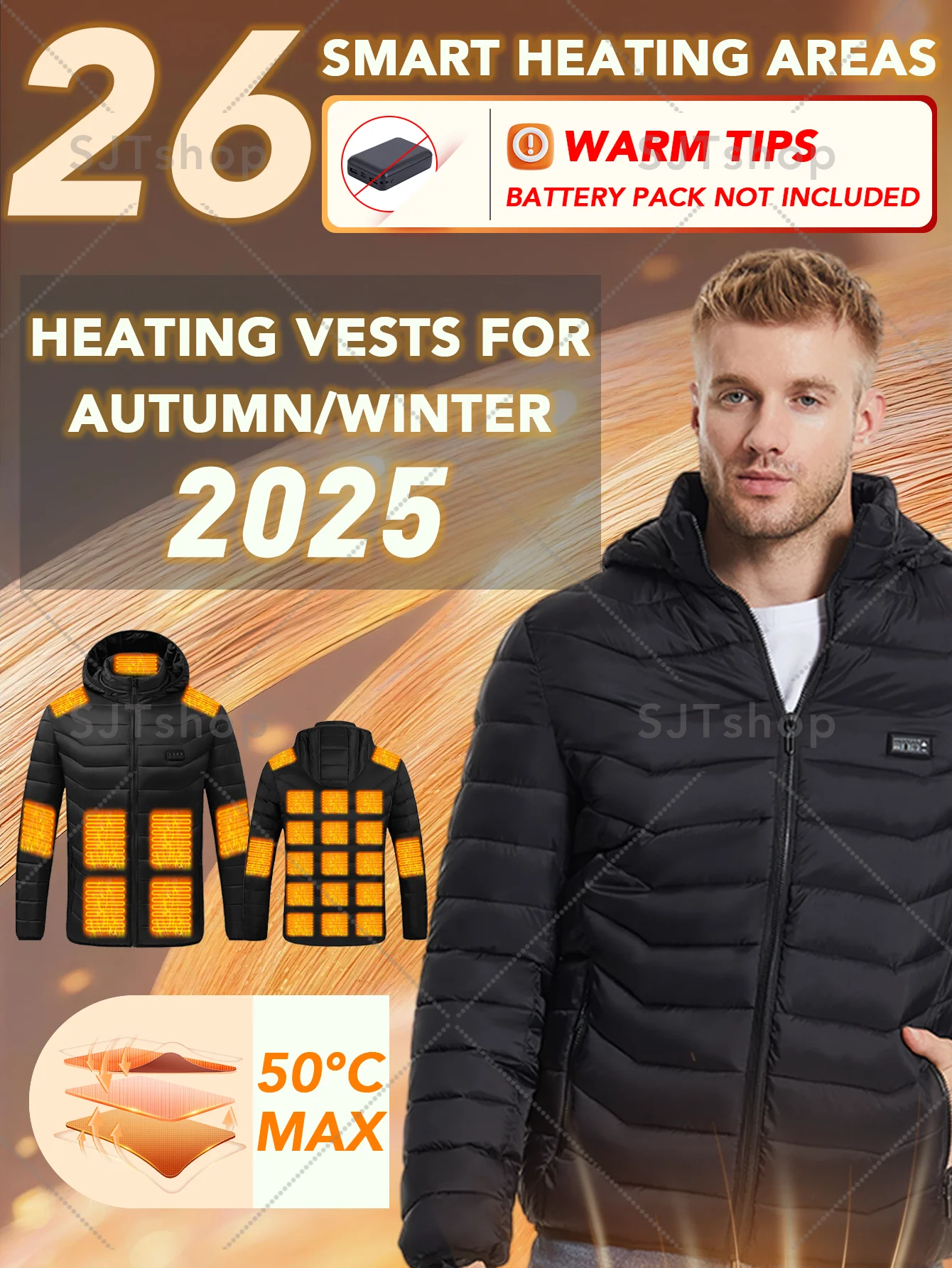 

26 зон обогрева, зимняя мужская и женская мотоциклетная куртка, USB электрическая куртка с подогревом, мото термоодежда, пальто