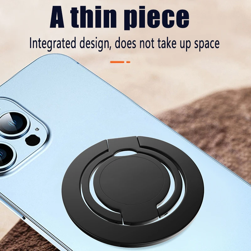Supporto magnetico per anello per cellulare compatibile con iPhone 12 13 14 serie MagSafe Cavalletto rimovibile per telefono cellulare