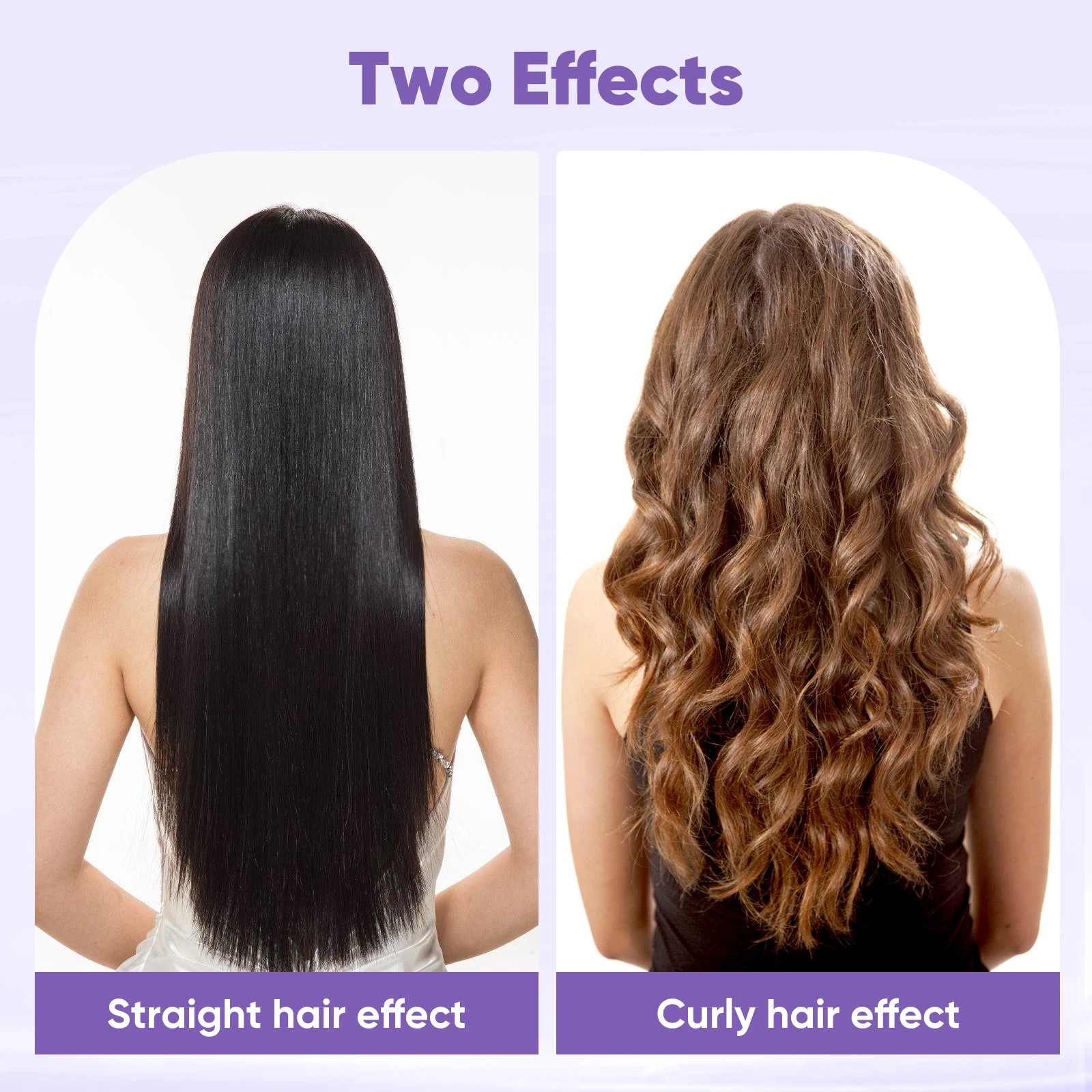 

Hair Straightener Dual Use 5 Temp Settings Portable Flat Iron For Curling Iron Wand Travel Home Dorm Hair Styling Tool