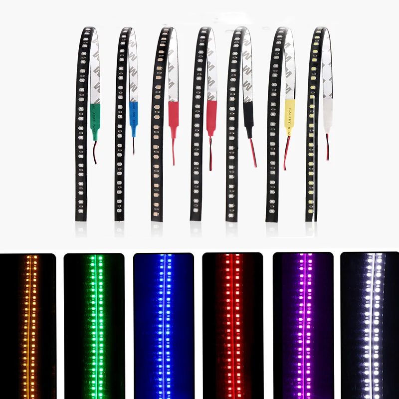 

2PCS Knight Rider Lights 30CM 60CM 1210 LED Flowing Knight Rider Strip Light 12V Car/Motor/Bike Decorate Strips Car Accessories