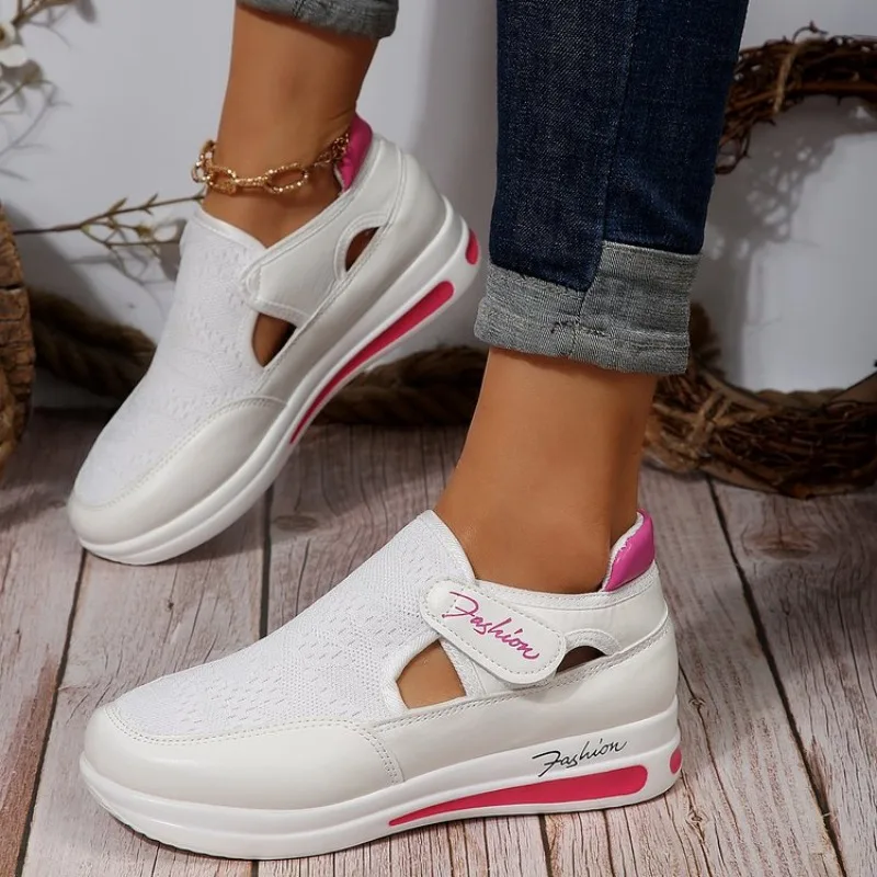 2024 New Women's Sneakers Thick-soled Casual Breathable Sports Design Vulcanized Shoes Fashion Tennis Women's Shoes