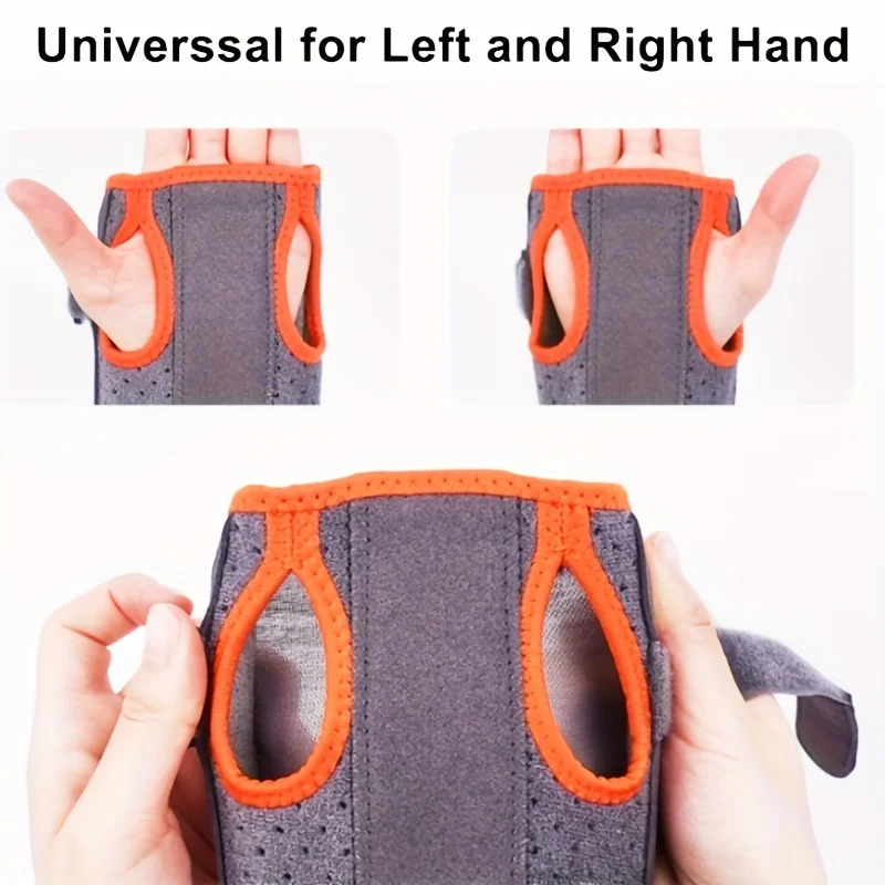 1pc Carpal Tunnel Wrist Brace Support with Adjustable Straps Metal Splint Stabilizer for Men Women Wrist Brace Right Left Hand
