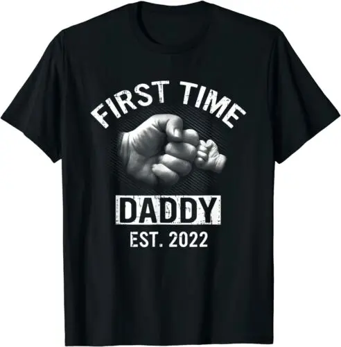 

New Dad Est 2022 Shirt Fathers Day Gift Idea Tee T-Shirt Size S-3XL