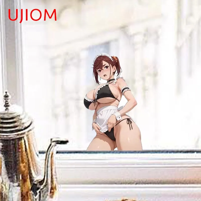 UJIOM لمومو Ayase أنيمي ملصقات جدار هنتاي فتاة موقف الكتابة على الجدران الشارات مقاوم للماء الكمبيوتر الثلاجة الديكور #3