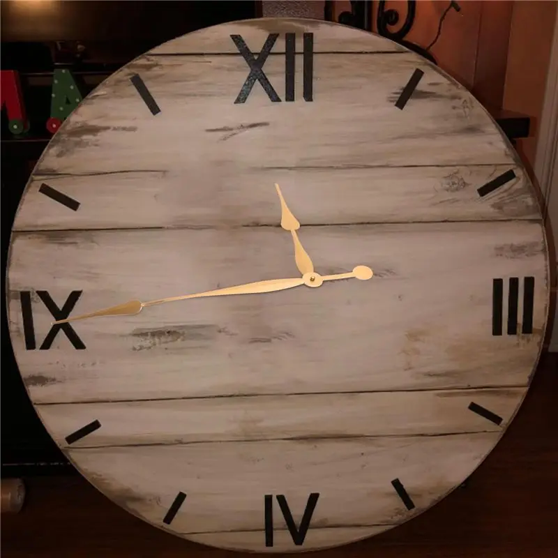 ABZT High Torque Long Shaft Clock Movement Mechanism with 12 Inch Long Spade Hands (Gold)