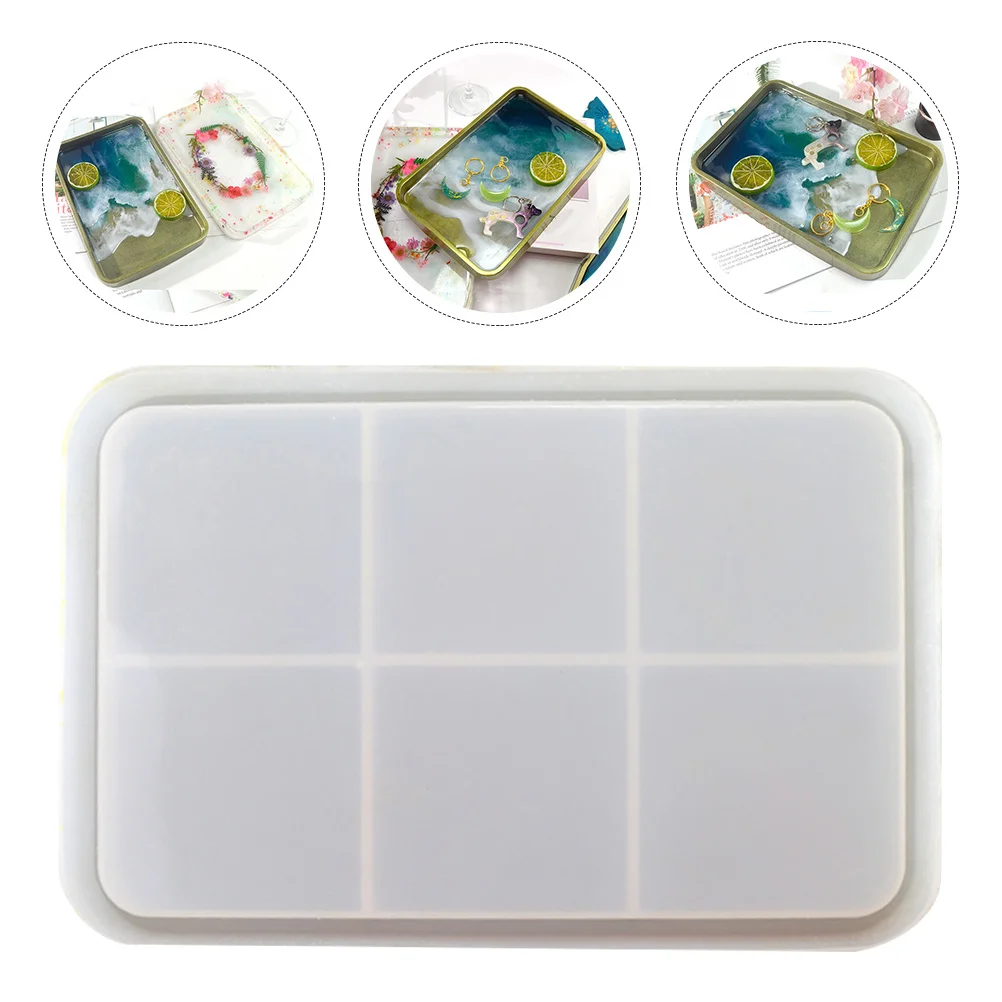 

1Pcs DIY Tray Mold Silicone Material Safe Gentle Easy Use for Unique Tray Making Add Decorations Smooth Comfortable Demoulding