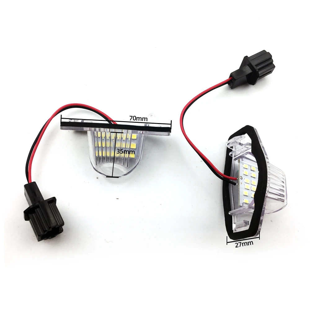 لوحة ترخيص للسيارة بإضاءة LED خالية من الأخطاء في السيارة طراز Crv Fit Jazz Crosstour Odyssey Stream لوحة ترخيص بعلامة تجارية مجانية HRV FRV