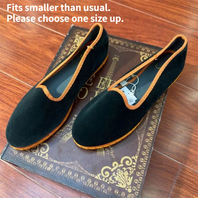 Casual Flats Shoes for Women 2023 Velvet Soft Canvas Black Loafers Spring Autumn Slip-on Shallow Ladies Shoes on Offer New In