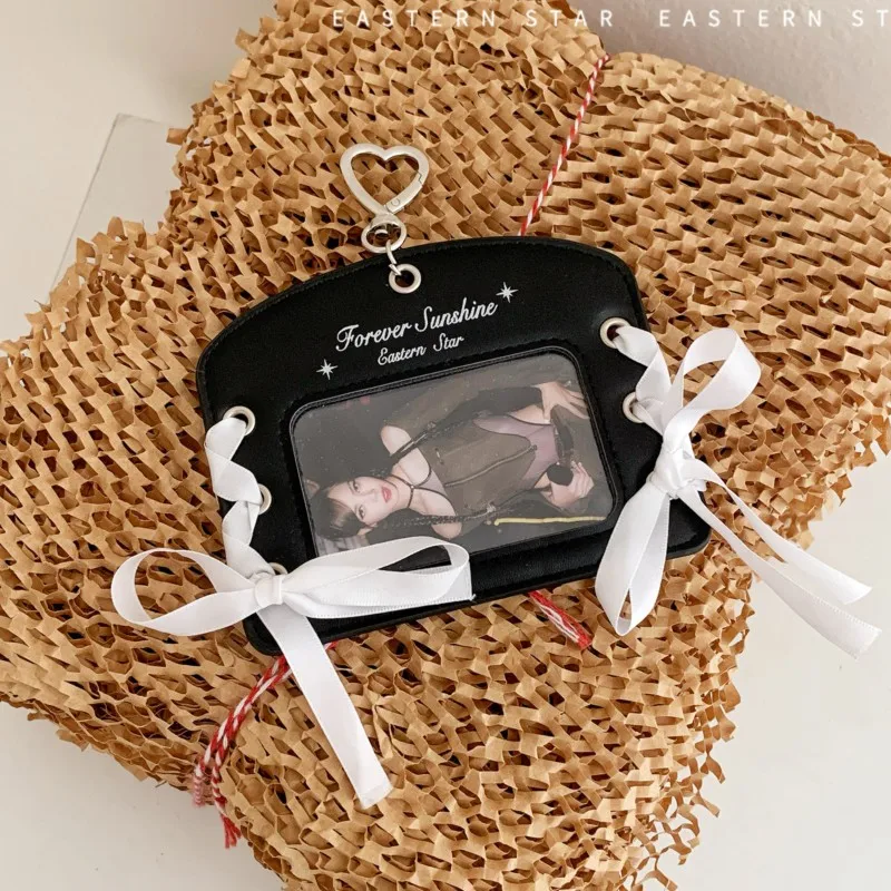 

Женский мини-кошелек с бантом и лентой, маленькая подвеска для карточек, защитный чехол, модный милый кошелек 2025 года для женщин