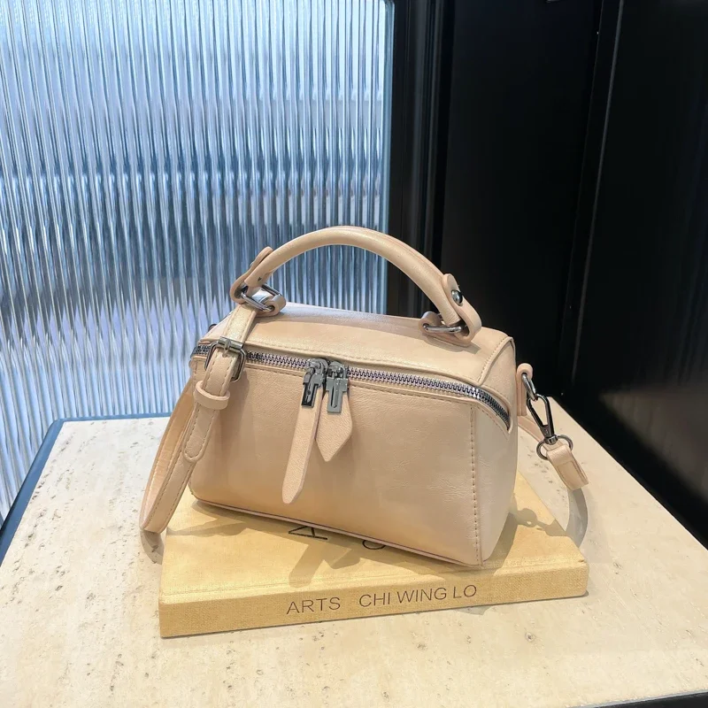 Casual Solid Versatile PU Square Shoulder Bags High Quality Large Capacity Temperament Commute Crossbody Bags for Women 2025 New
