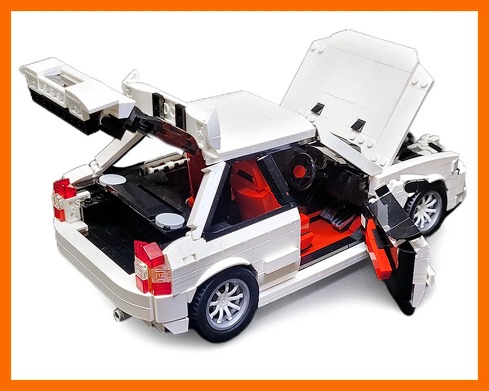 NOUVEAU Kit de construction de voiture de course MOC, modèle modulaire à assembler soi-même, jouet éducatif créatif pour enfants garçons