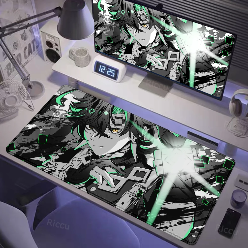 Hot selling item Genshin Impact KINICH electronic sports Game 400x900cm Large HD Printing Computer Lock edge Keyboard Mouse Pad
