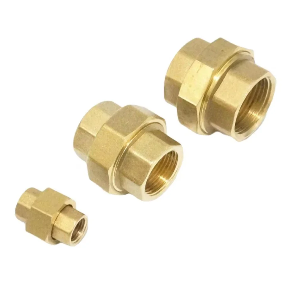 Adaptador de conector de unión de tubo de latón hembra BSP, 1/8 \