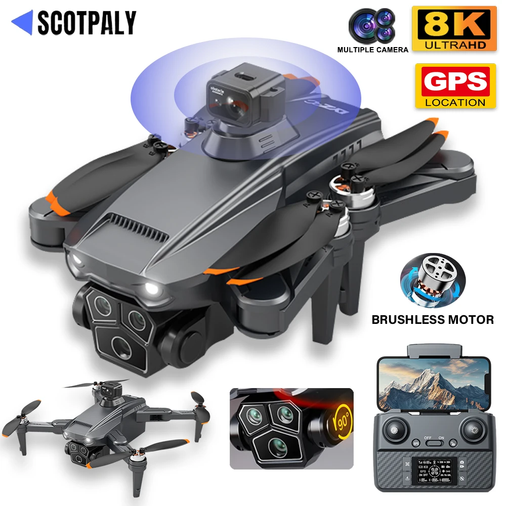 L103 MAX RC Drone 8K HD Camera WIFI FPV Obstakel vermijden Borstelloze Motor 5G WIFI FPV Quadcopter Helikopter Drones Gift Speelgoed