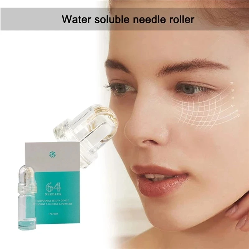 

Hydra Roller 64 Pins titanium need tips Derma needles skin care Anti aging whitening