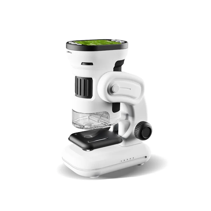 Kids Optical Microscope with Led Light 1000X Observe Digital Microscopic World Science Children Educational Toy