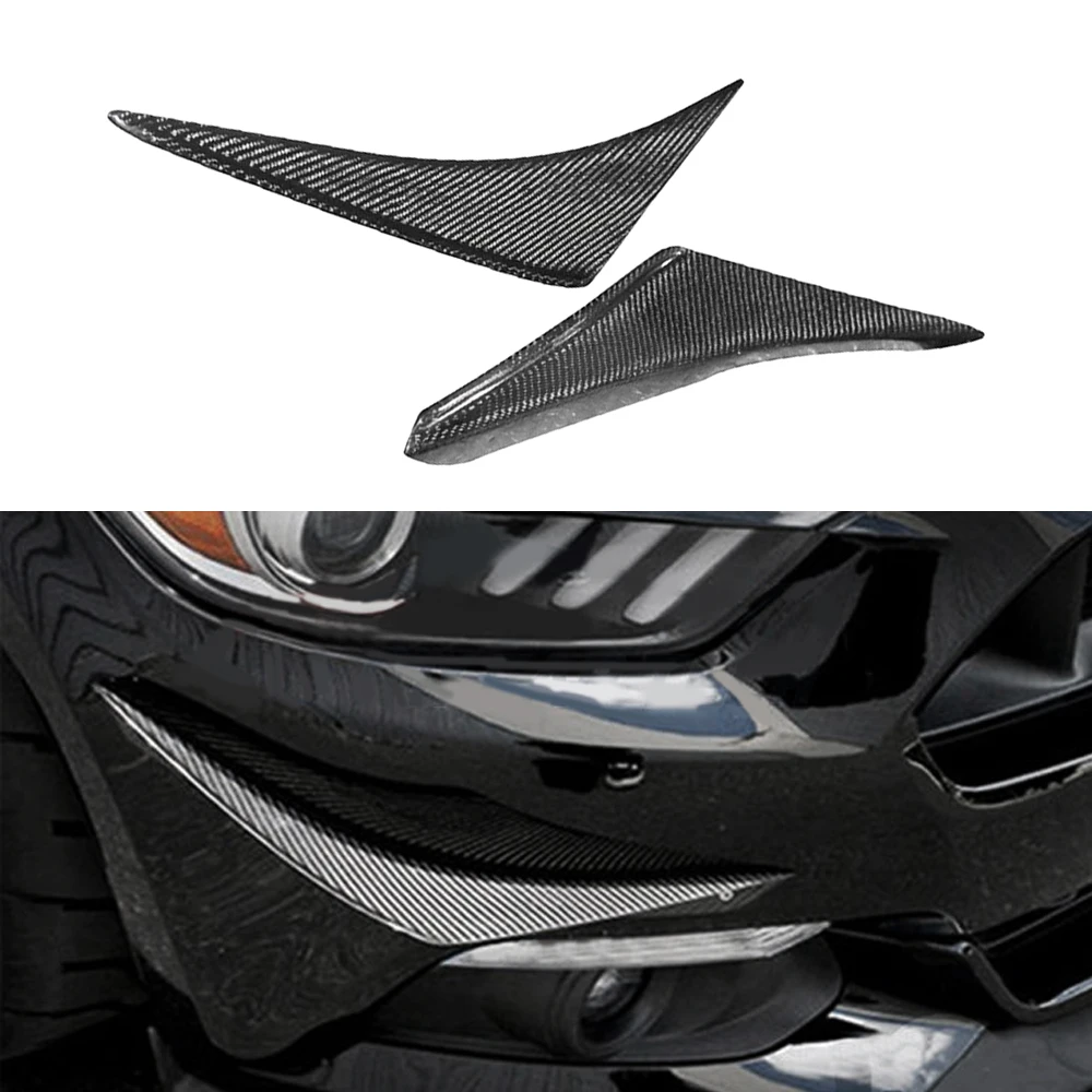 Carbon Fiber  Style Air Dam for Ford Mustang  2015+ Air Knives Exterior Accessories