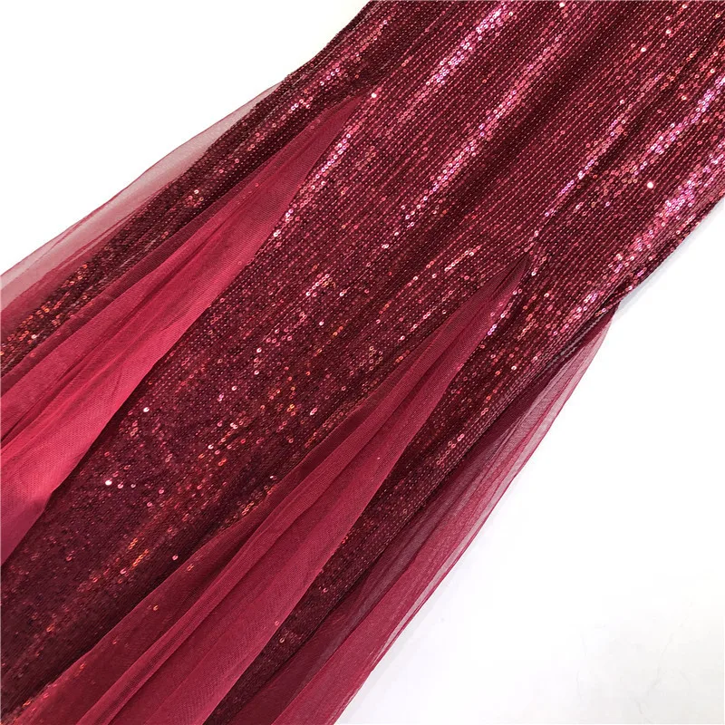 مثير مزدوج الخامس الرقبة بلا أكمام البوق البوق فستان سهرة رسمي طويل #6