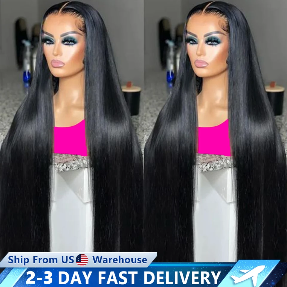 

13x4 13x6 Straight Lace Frontal Wig Human Hair Preplucked Straight Human Hair Lace Front Wigs 5x5 6x4 Lace Closure Pre Cut