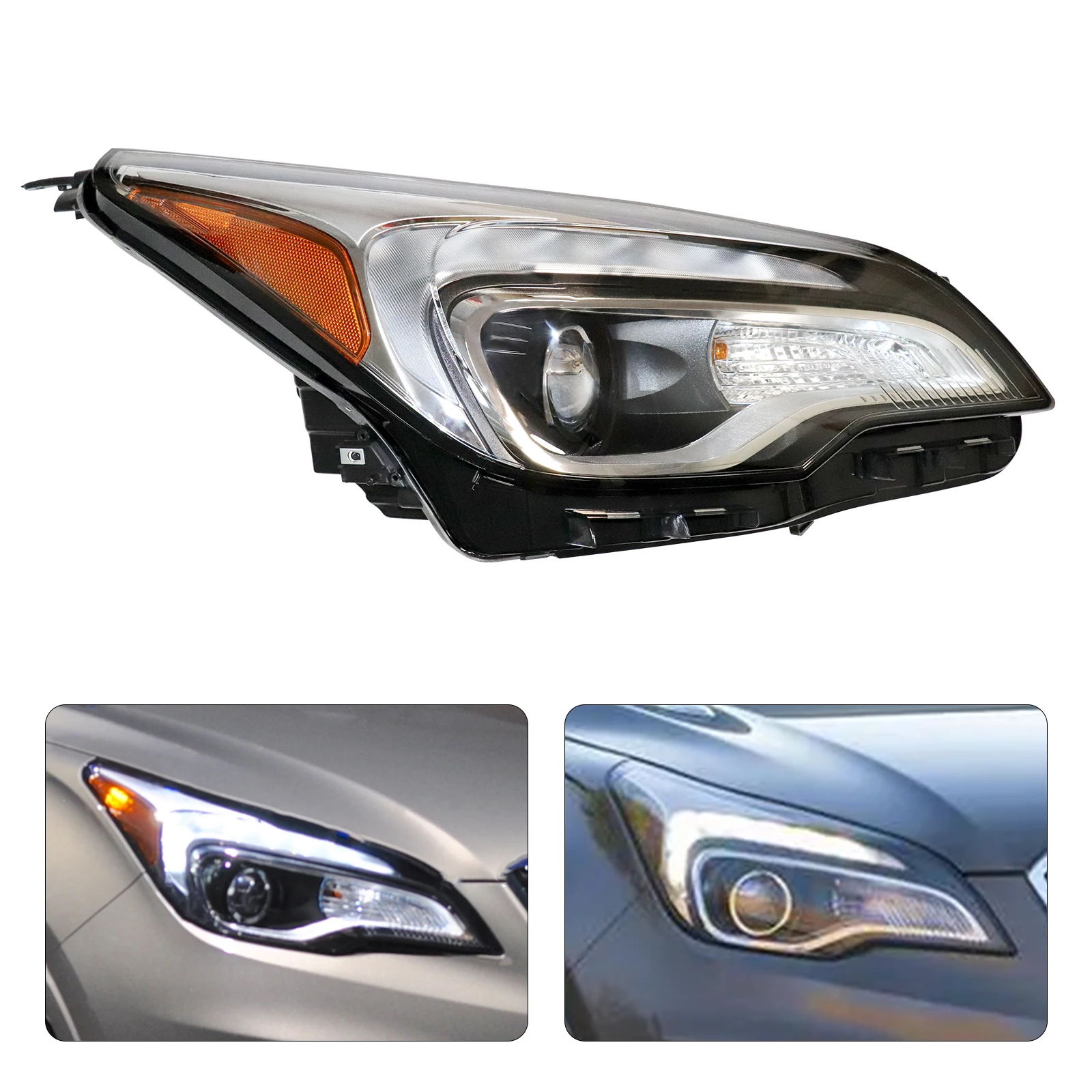 

For 16-18 Buick Envision Right Side Halogen Xenon Headlamp Light Assembly (LED DRL)