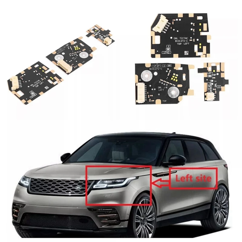 Placas DRL de circulación diurna para coche, Chips de faros LED para Land Rover Range Rover Velar 2018-2021