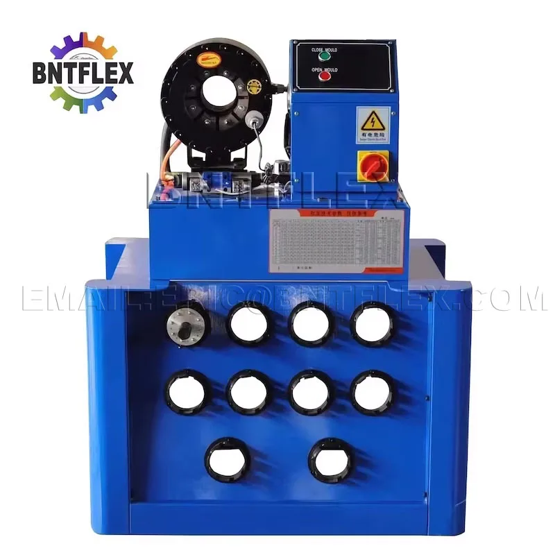 Customized Factory Automatic 1/4-1 1/4'' Hydraulic Hose Pipe Pressing Tool Crimper Excavator Hose Crimping Machine
