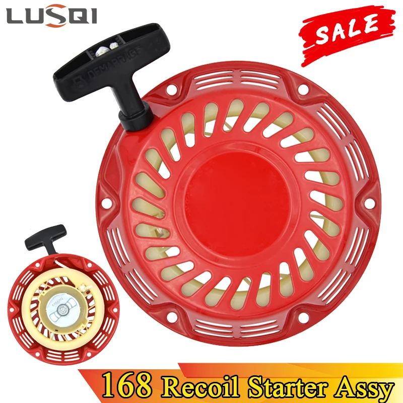 LUSQI GX160 Recoil Starter For Honda 168F 170F GX120 GX140 GX200 163CC 196CC Engine Go Kart Pit Bike Generator Lawn Mower