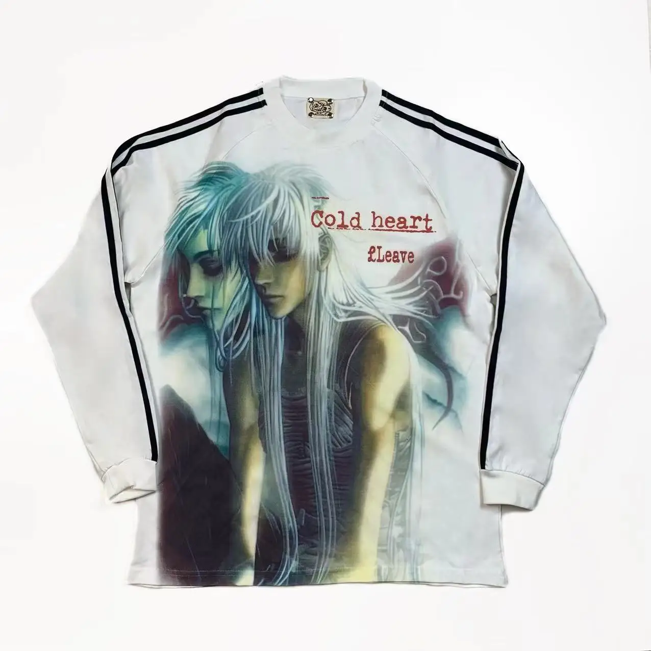 

Aesthetic Gothic Anime Cartoon Print Vintage Y2k T-shirt Hiphop Patchwork Streetwear Tops Harajuku Drop Shoulder Casual Tshirts