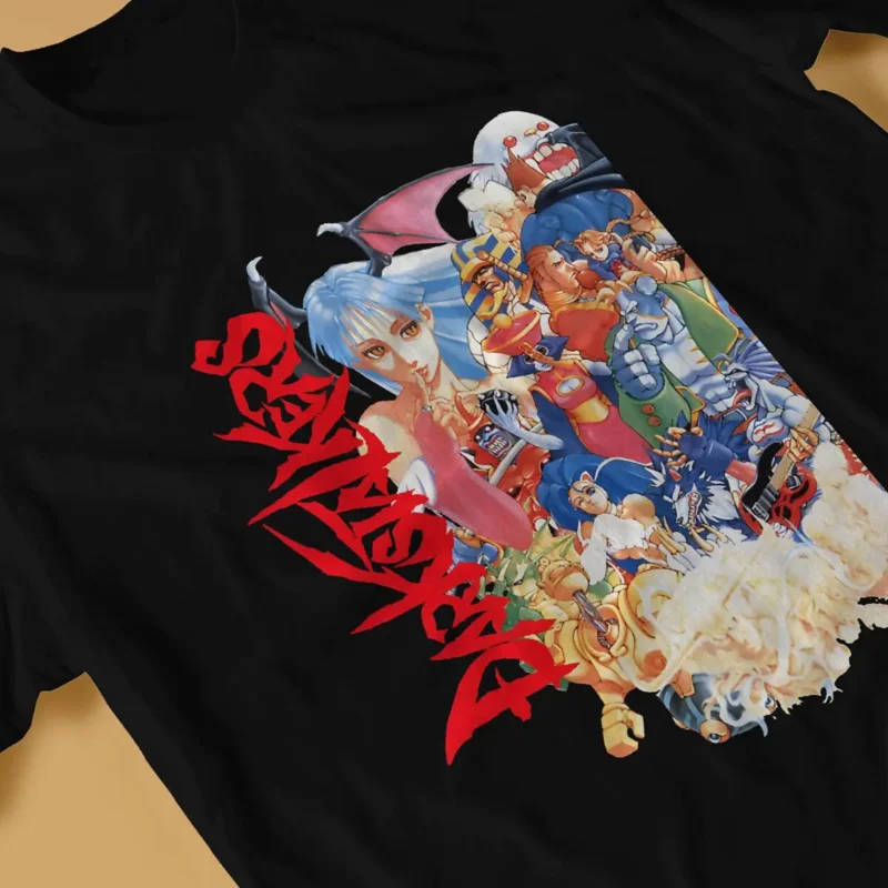 Characters unique tshirt Darkstalkers game casual T shirt hot sale T-shirt for adult