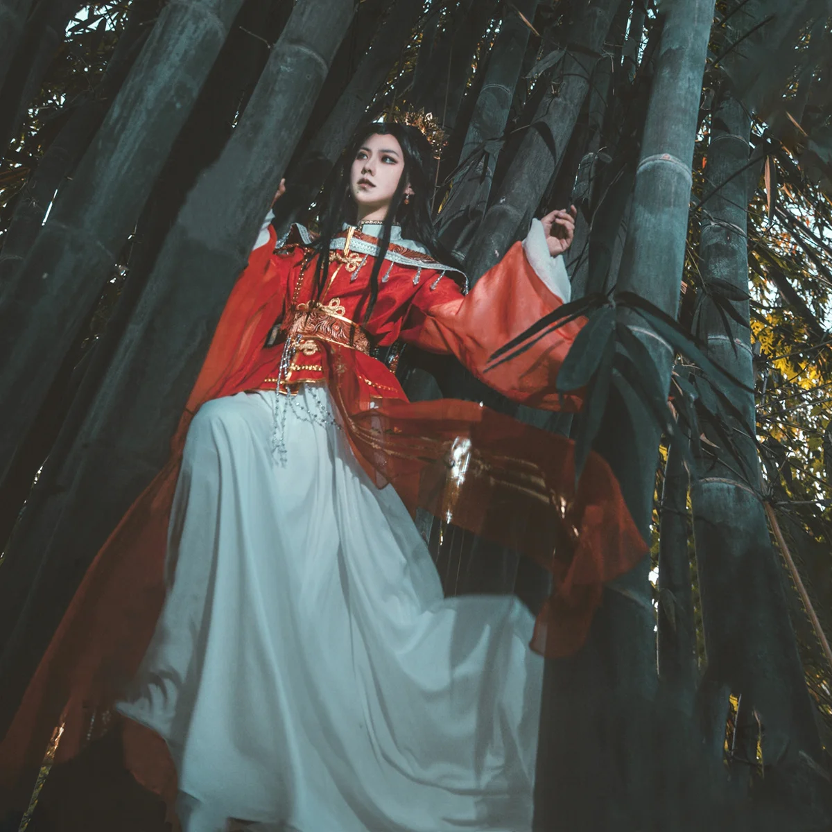 

Heaven Official's Blessing Prince Yueshen Xie Lian Cosplay Ancient-Costume Men Women Han Chinese Clothing Red Wedding Dress