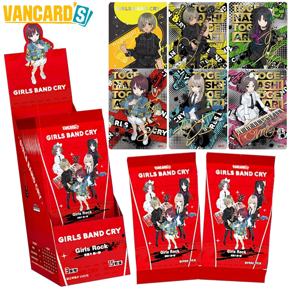 

VANCARD'S Original Girls Band Cry Collection Card Music Theme Japanese Anime Character ISERI NINA Rare Card Child's Family Gift